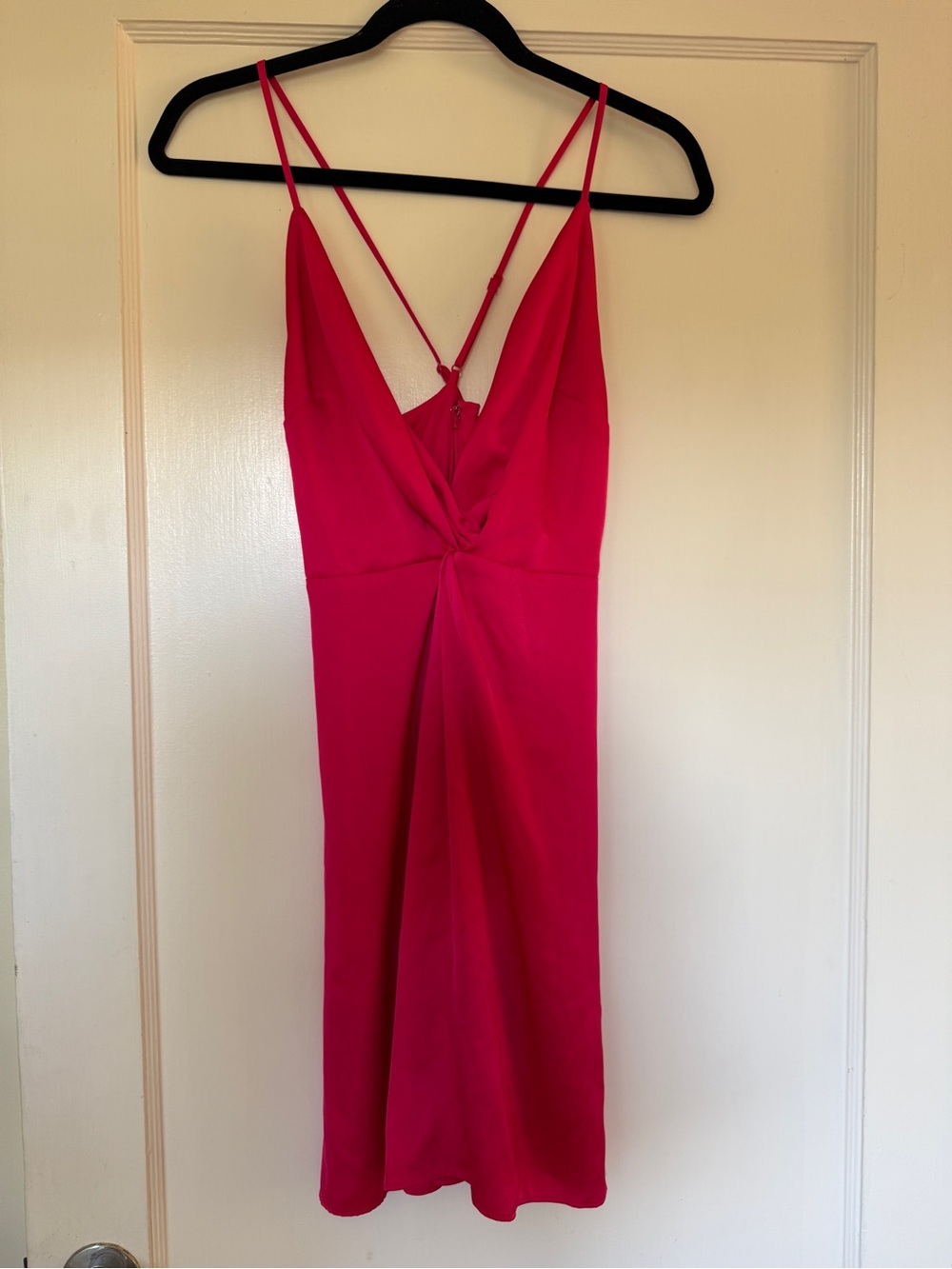 Women’s hot pink flowy mini dress - Express
